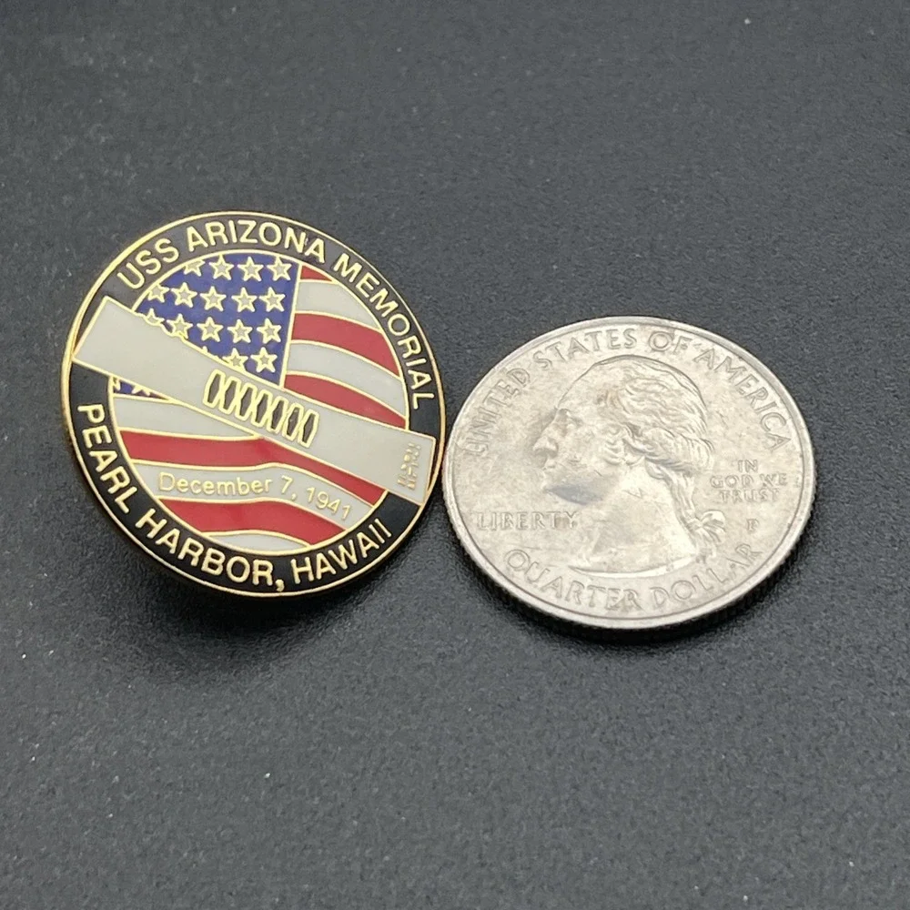 USS Arizona Memorial Pearl Harbor Hawaii 1941 Lapel‎ Hat Pin